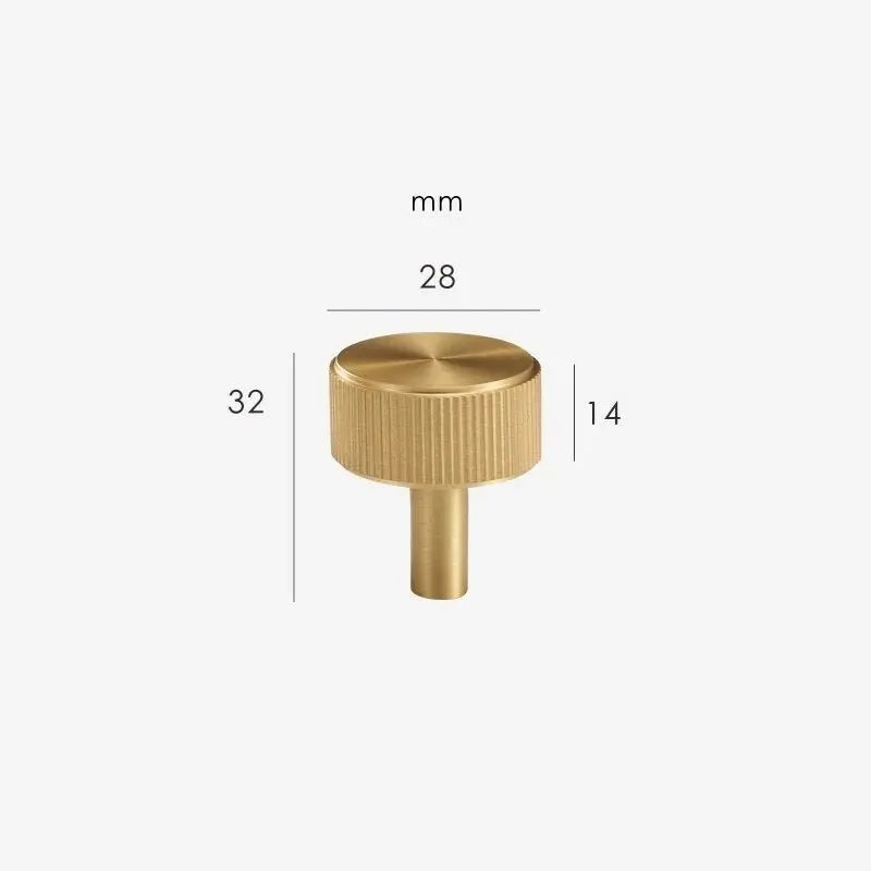 Bouton de meuble en laiton doré - Bucci Afinaure