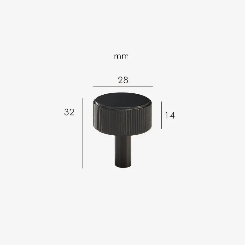 Bouton de meuble en noir - Bucci Afinaure