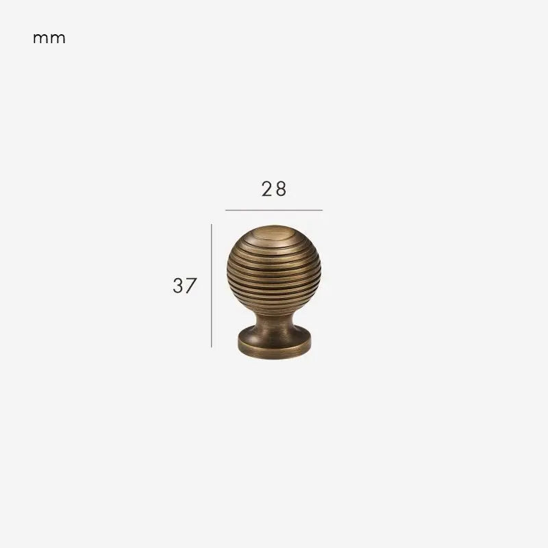 Bouton de meuble en laiton massif bronze - Saintger Afinaure