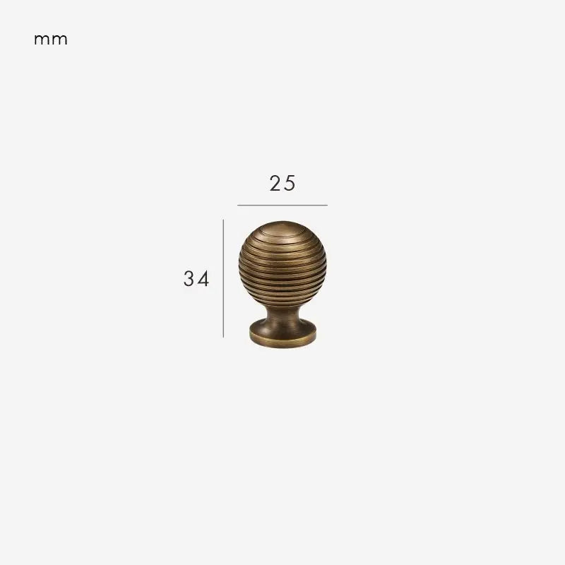 Bouton de meuble en laiton massif bronze - Saintger Afinaure