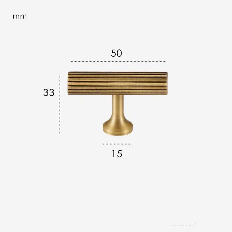 Poignée de meuble en T bronze - Dominique Afinaure