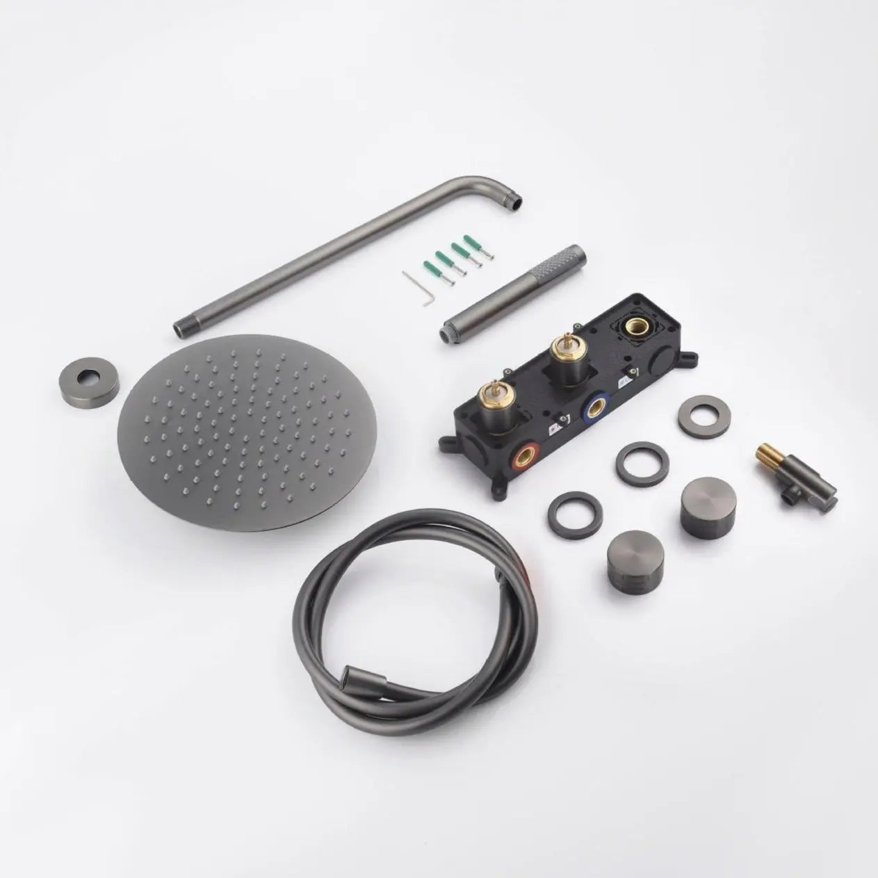 Composition mitigeur de douche thermostatique Anthracite - Cullinan Afinaure