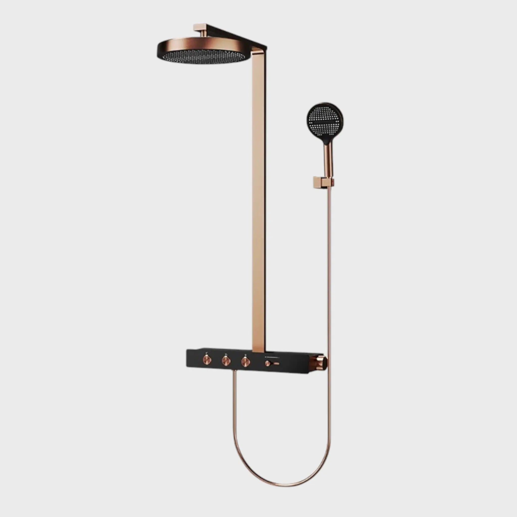 Colonne de douche thermostatique Or rose – Aurelio Afinaure