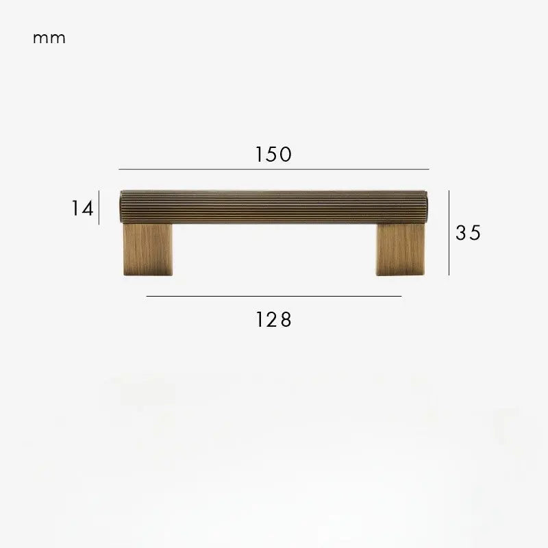 Poignée de meuble en bronze - Bucci Afinaure