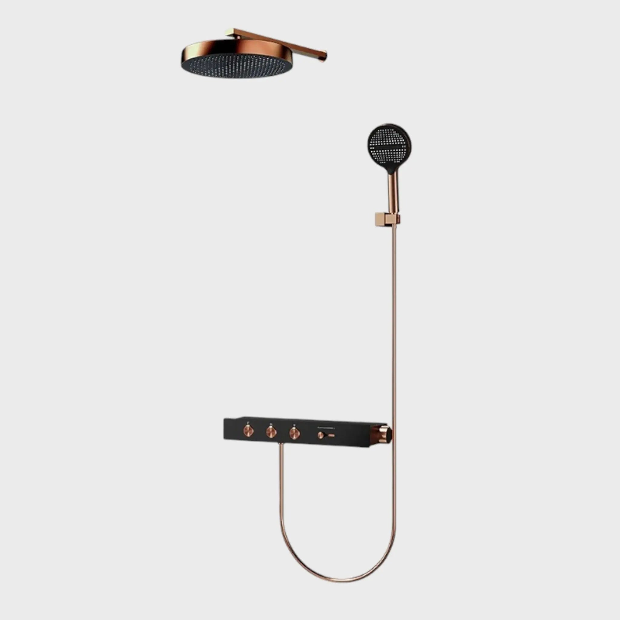 Colonne de douche thermostatique Or rose – Aurelio Afinaure