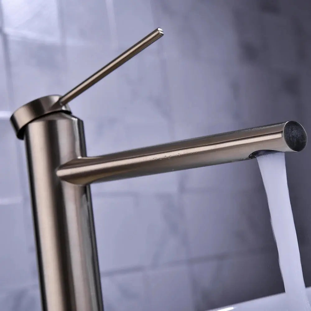 Mitigeur lavabo haut sur plan doré - Tamarin Afinaure