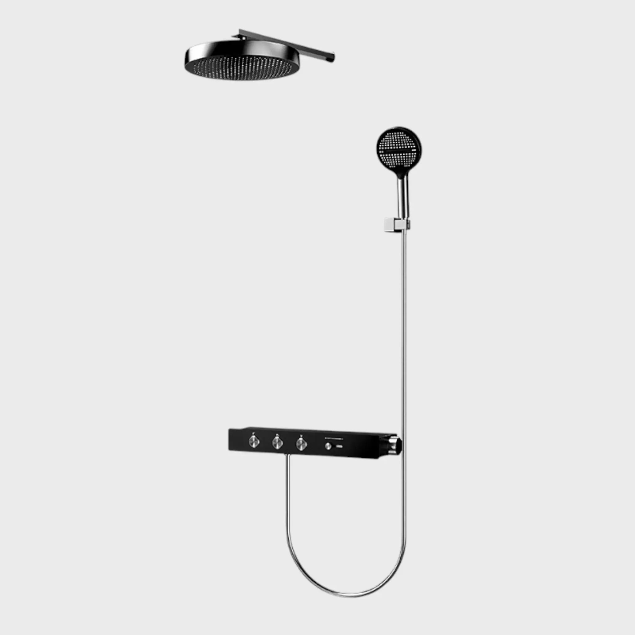 Colonne de douche thermostatique Anthracite - Aurelio Afinaure