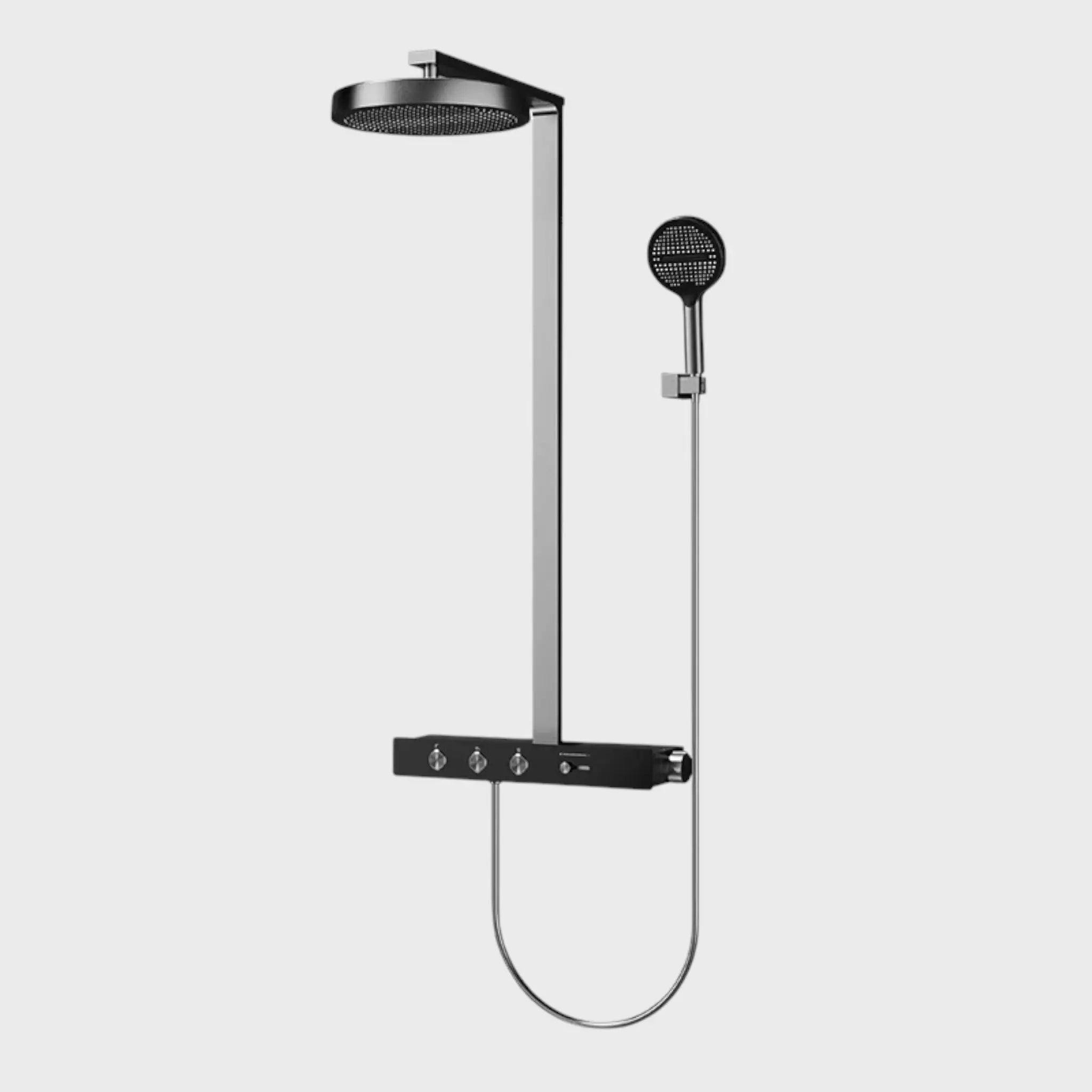 Colonne de douche thermostatique Anthracite - Aurelio Afinaure