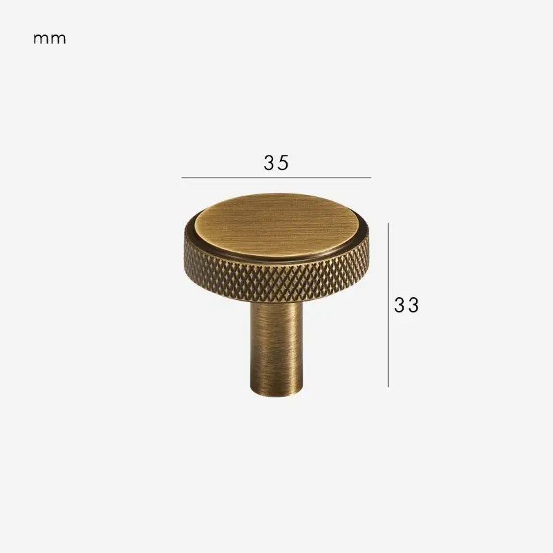 Bouton de meuble en laiton massif bronze - Bagat Afinaure