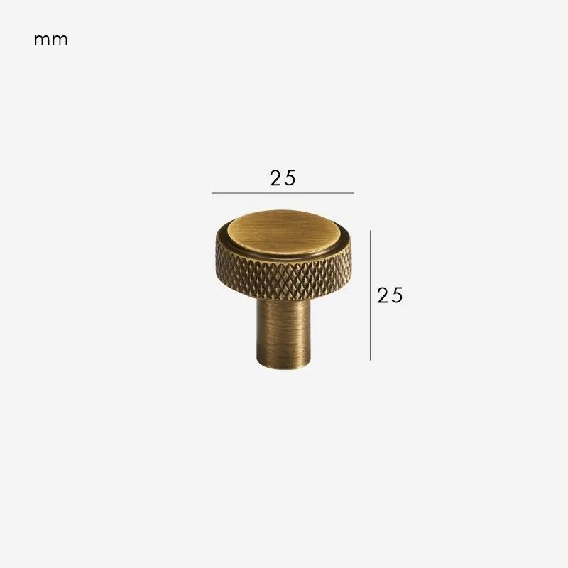 Bouton de meuble en laiton massif bronze - Bagat Afinaure