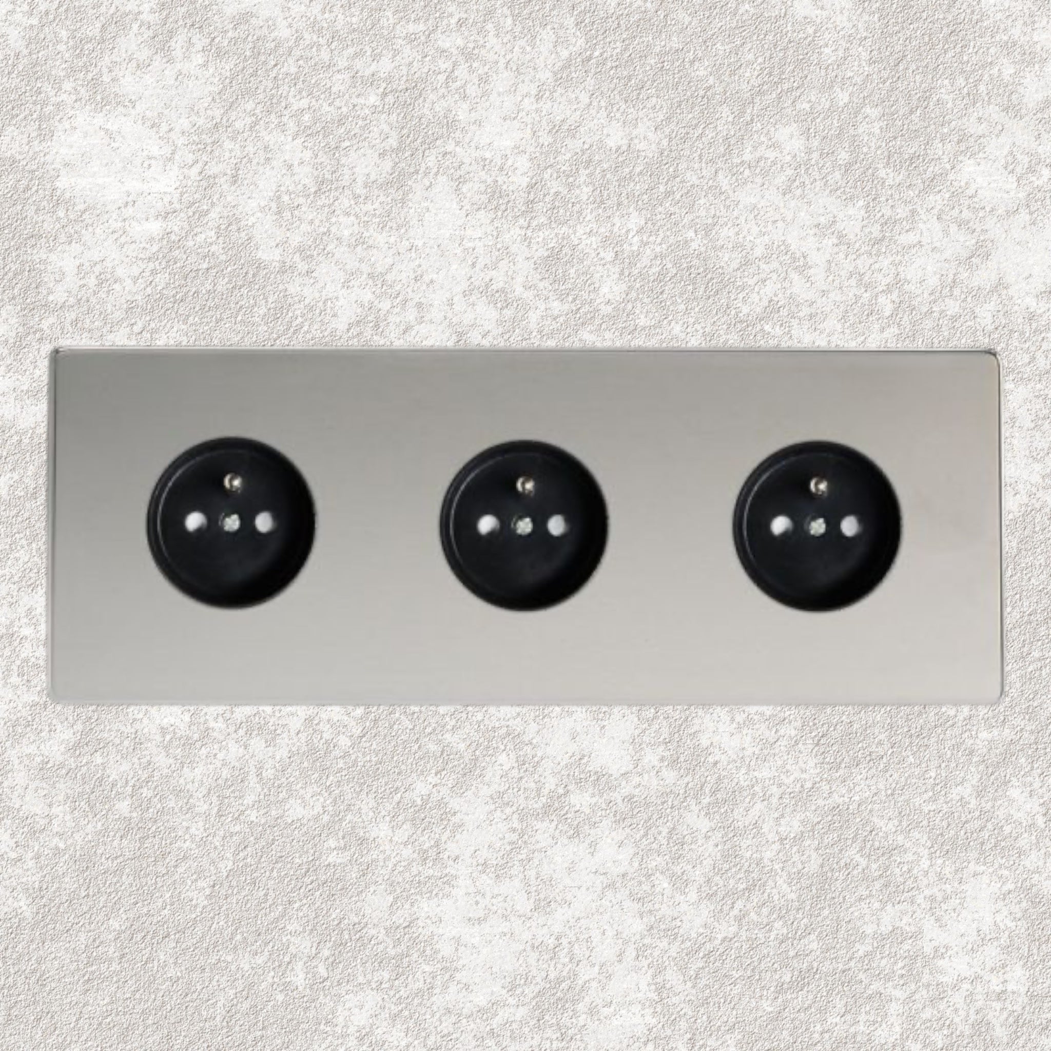 Prise triple chrome miroir - Mayfair Afinaure