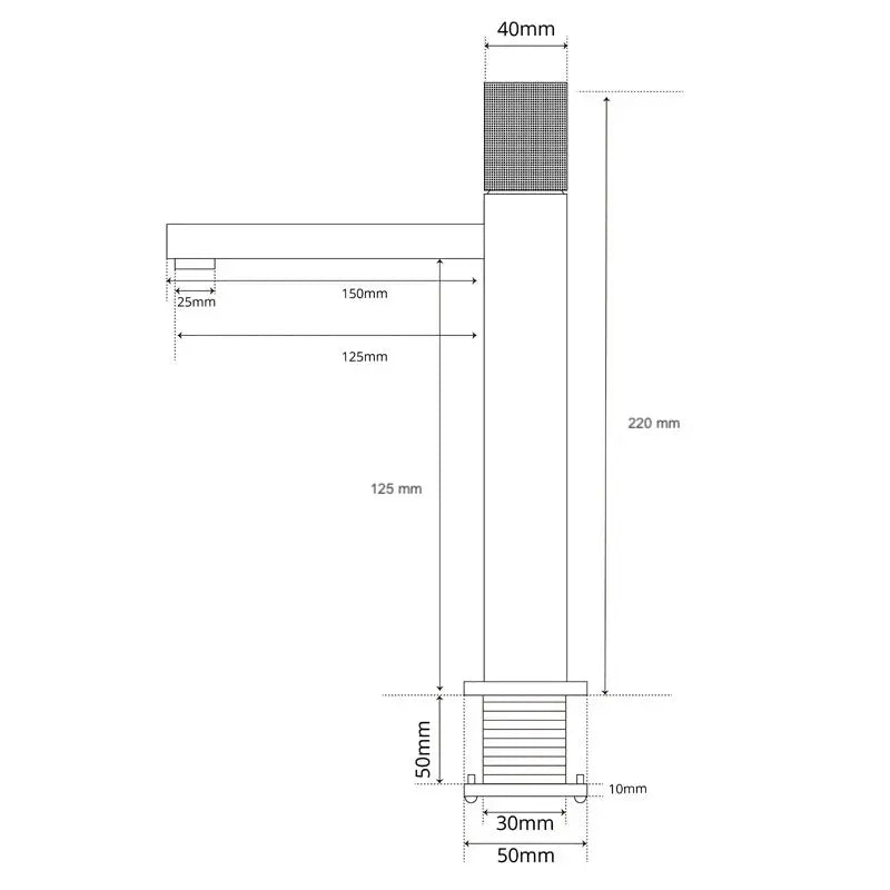 Robinet mitigeur lavabo antracite - Eden Afinaure