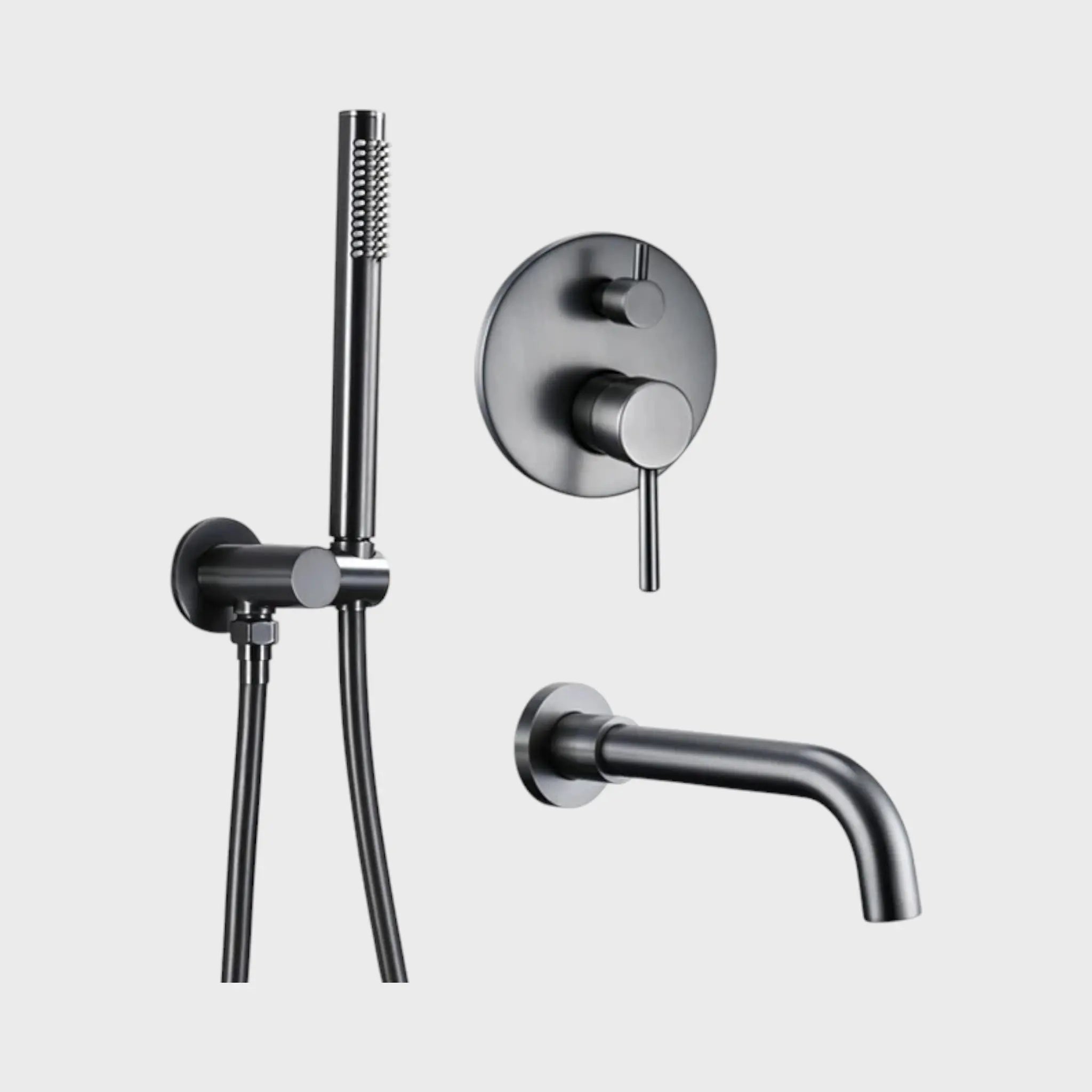 Composition mitigeur bain thermostatique encastré Anthracite  - Namos Afinaure