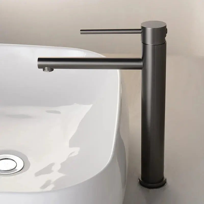 Mitigeur lavabo haut sur plan anthracite - Tamarin Afinaure