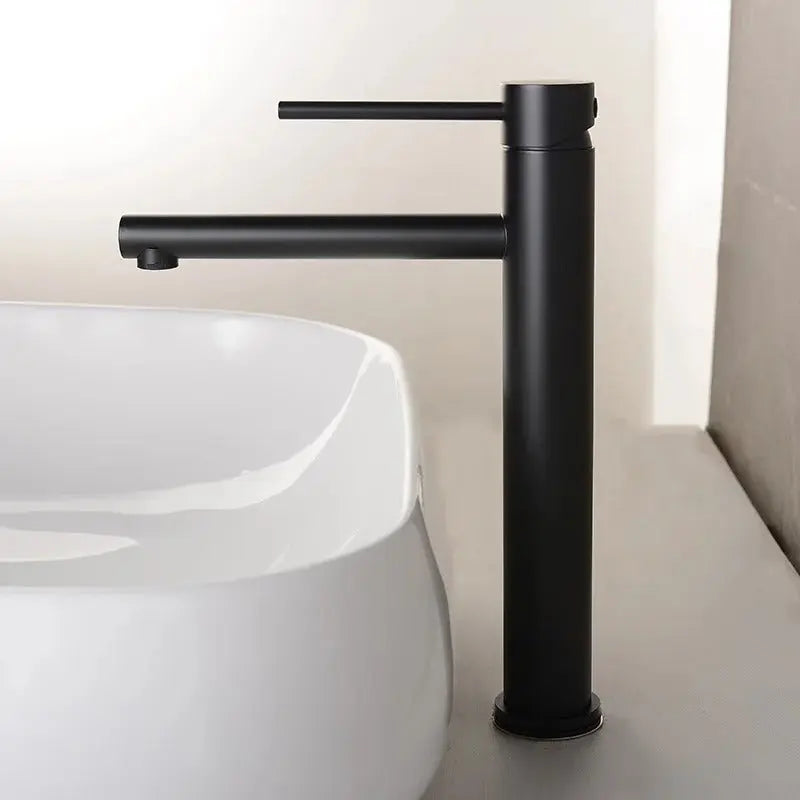 Mitigeur lavabo haut sur plan noir - Tamarin Afinaure