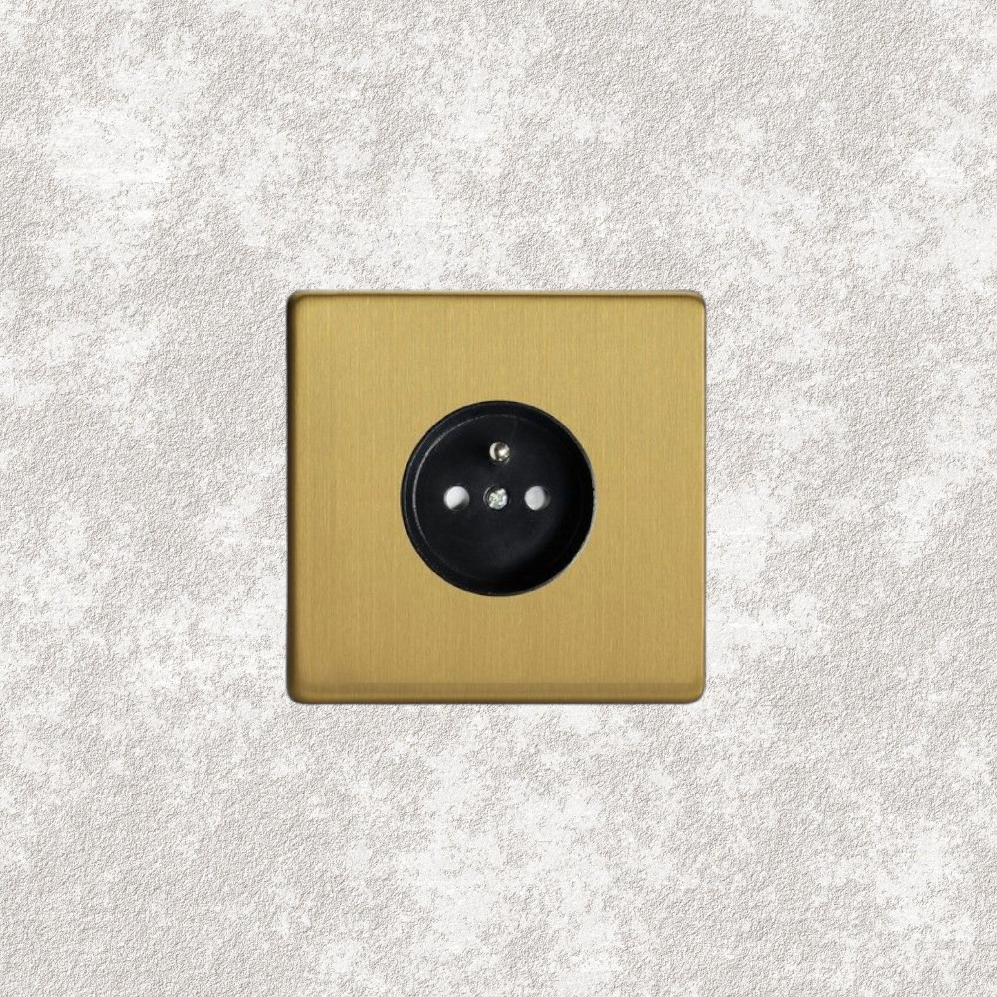 Single brushed brass socket - Mayfair