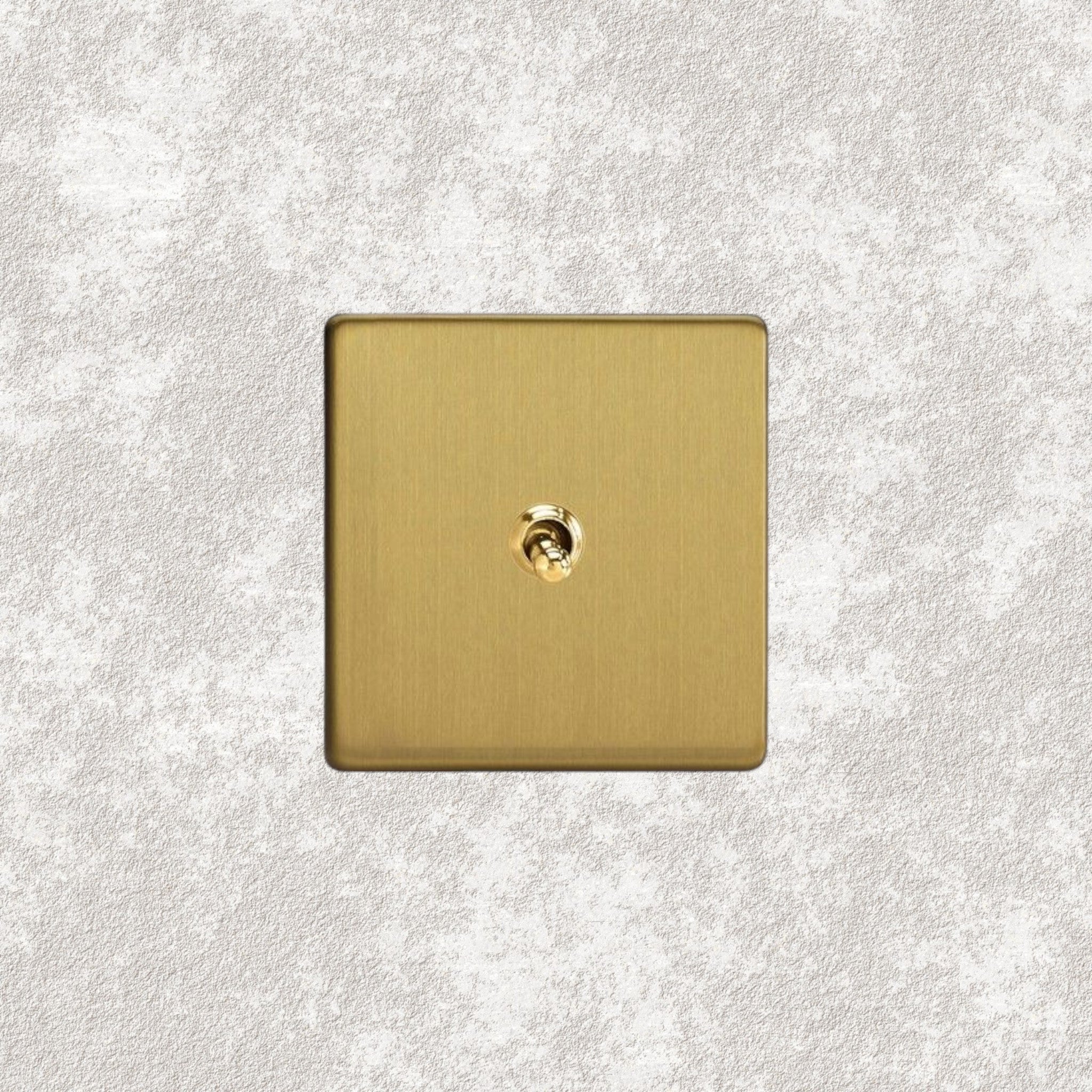 Interrupteur va-et-vient simple Laiton brossé - Mayfair