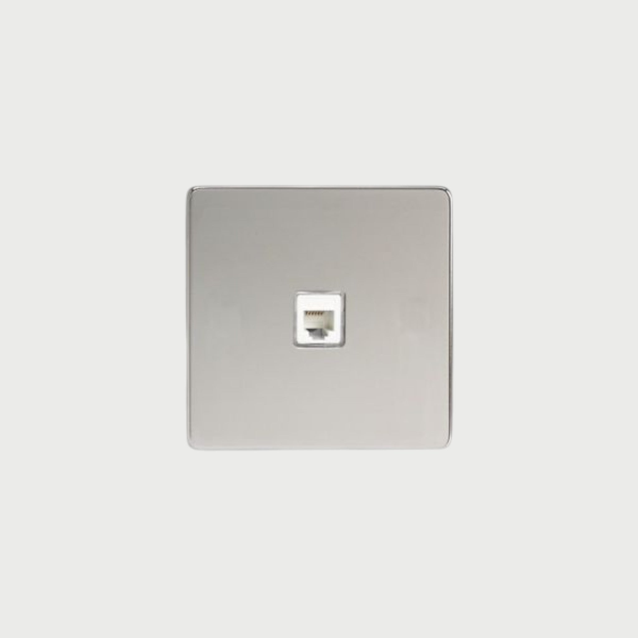 Mirror chrome RJ45 socket - Mayfair