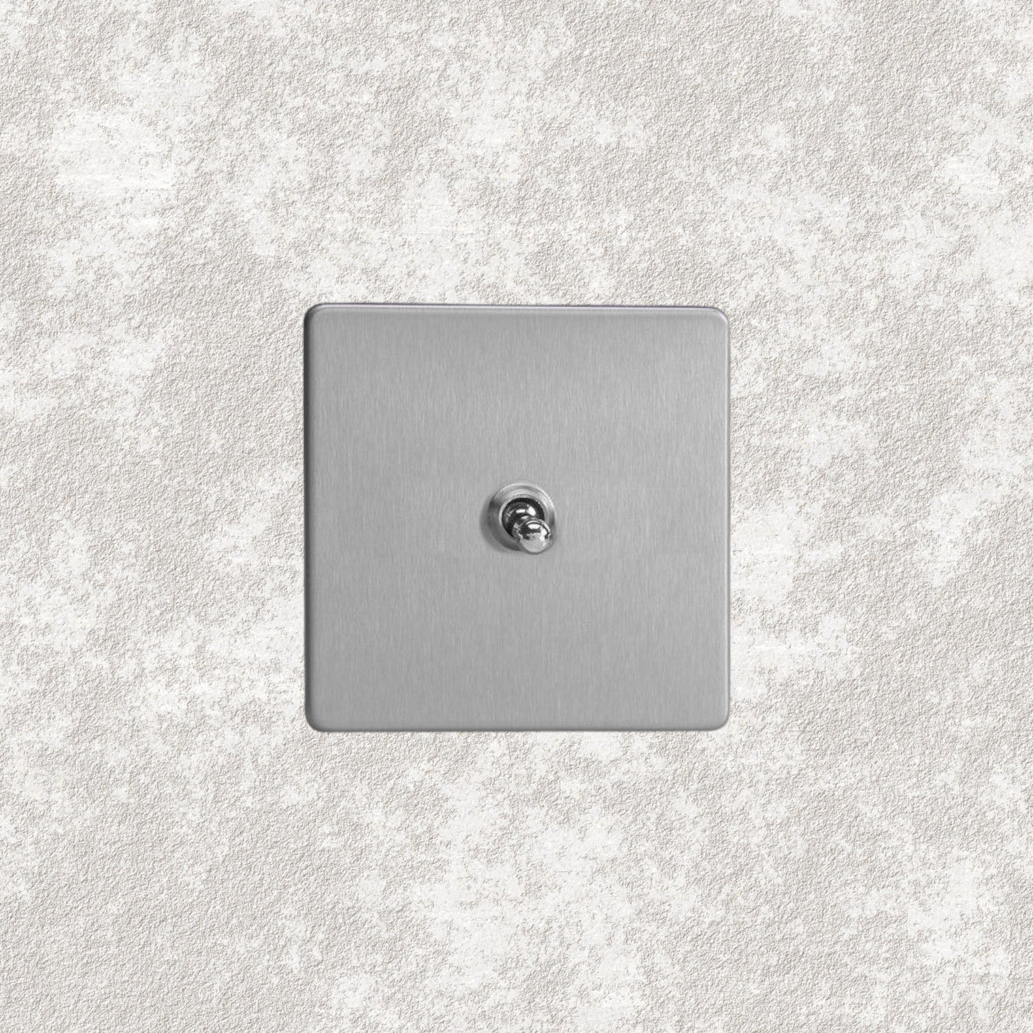 Interrupteur va-et-vient simple acier brossé - Mayfair